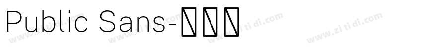 Public Sans字体转换